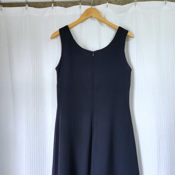 Zahra Long Dress Womens Size 10 Sleeveless Blue with Floral Embroidery Lined Zip - Picture 7 of 10